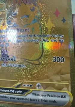 ERROR Pokemon TCG Prismatic Secret Pikachu Gold Card Misprint Texture Shift - Image 5