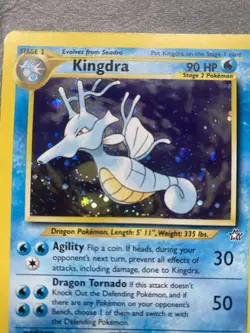Pokemon Neo Genesis Kingdra Holo Rare Card 8/111 Near Mint Condition - Image 2