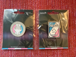 MTG MagicCon Las Vegas 2026 Trans Lifeline Alesha Quote Card Enamel Pin Set Lot - Image 1