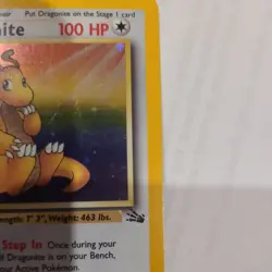 1995 LIMITED **RARE** DRAGONITE Pokemon Card - Image 3