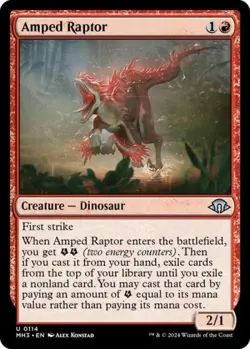 Amped Raptor - Near Mint MTG Modern Horizons 3 - Image 1