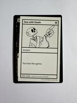 One with Death Near Mint Mystery Booster Playtest Cards​​ - Image 1