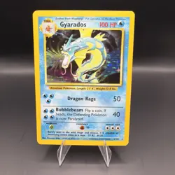 Gyarados 6/102 Base Set Holo Rare Pokemon Card WOTC 1999 LP - Image 1