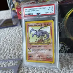 2002 Shining Charizard Neo Destiny Holo Rare Pokemon Card 107/105 PSA 4 VG-EX - Image 2