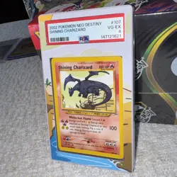 2002 Shining Charizard Neo Destiny Holo Rare Pokemon Card 107/105 PSA 4 VG-EX - Image 3
