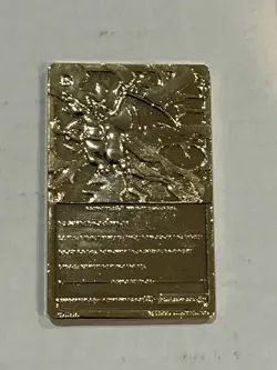 Vintage Pokemon 1999 CHARIZARD Burger King Promo 23k Gold Plated Trading Card - Image 2