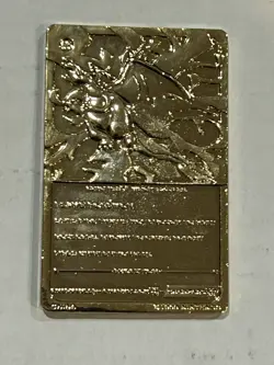 Vintage Pokemon 1999 CHARIZARD Burger King Promo 23k Gold Plated Trading Card - Image 3