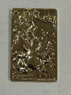 Vintage Pokemon 1999 CHARIZARD Burger King Promo 23k Gold Plated Trading Card - Image 4