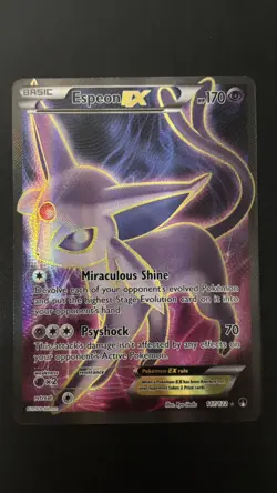 Pokemon Espeon EX Holo Full Art Ultra Rare Card 117/122 MINT - Image 1
