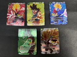 Dragon Ball Super Card Game Championship 2018 Lot Of 5 Foil Promo PR No Doubles - Image 1