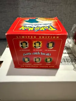 1999 Burger King Pokemon Charizard 23k Gold Plated Trading Card NEW SEALED - Image 3