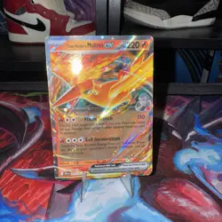 Team Rocket's Moltres ex 31/182 Full-Art Pokemon card - Image 1