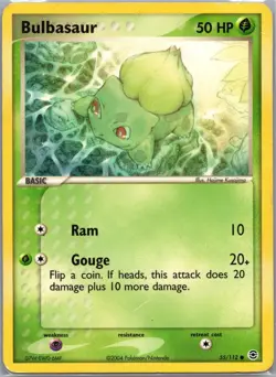 Bulbasaur 55/112 Common FireRed & LeafGreen Pokemon DMG - Image 1