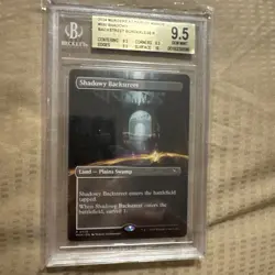 2024 MTG MURDERS AT KARLOV MANOR BORDERLESS #330 SHADOWY BACKSTREET 9.5 Graded - Image 1