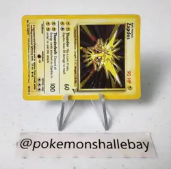 Zapdos 20/130 - Base Set 2 *MP* Holo Rare Pokemon Card - Image 3