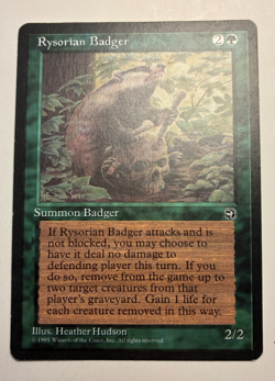 MTG Homelands Rysorian Badger NM Rare - Image 1