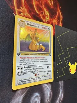 Pokemon French Dragonite Dracolosse 4/62 Holo Fossil 1st Edition💎NM💎 - Image 3