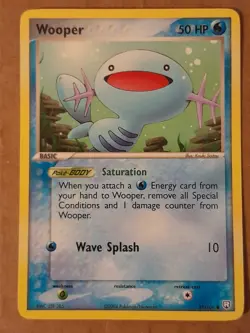 Pokemon Wooper 81/109 Team Rocket Returns NM See Pictures - Image 1