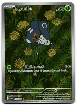 Nymble 096/094 - 🌊 Phantasmal Flames Illustration Rare Pokemon TCG 🖤 - NM - Image 1
