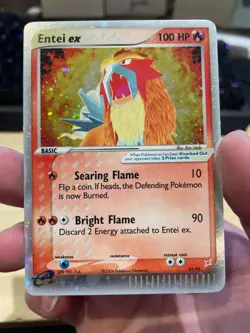 Pokemon - Entei ex 91/95 - Team Magma vs Team Aqua Holofoil VLP - Image 1
