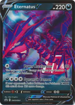 Eternatus V - SWSH064 Sword & Shield Promo NM Pokemon TCG - Image 1