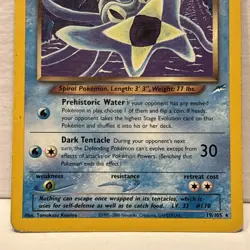 Pokemon Neo Destiny Dark Omastar 19/105 Non Holo LP - Image 3