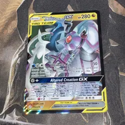 Arceus & Dialga & Palkia GX 156/236 Pokemon Nm Cosmic Eclipse Tag Team Holo Nm - Image 1