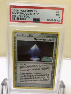 2006 Pokemon Crystal Guardians -Mysterious Shard 81/100 Reverse Foil NM PSA 7 58 - Image 1