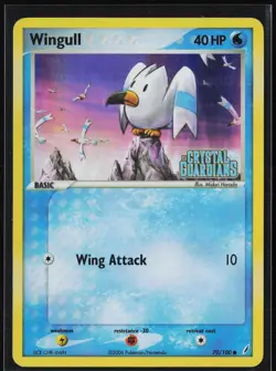 Wingull 70/100 Common Crystal Guardians Pokemon Reverse Holo Lightly Played - Image 1