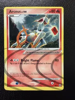 Arceus AR3 Fire Type Platinum Arceus Holo Rare Pokemon TCG With Swirl🌀 MP - Image 1