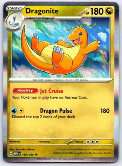 Dragonite 149/165 R 151 Pokemon Holo NM/M - Image 1