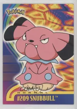 Snubbull Topps Pokemon TV Animation Edition Johto Series 1 #209 2001 - Image 1