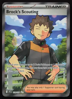 Brock's Scouting 179/159 Full Art Ultra Rare Journey Together Pokemon English NM - Image 1