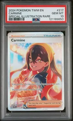 Carmine Pokemon Twilight Masquerade Special Illustration Rare 217/167 PSA 10 - Image 1