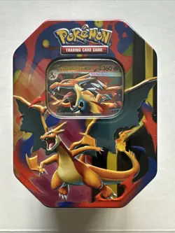 Pokemon TCG Mega Charizard Y EX Tin SEALED - Image 1