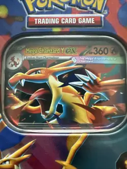 Pokemon TCG Mega Charizard Y EX Tin SEALED - Image 2