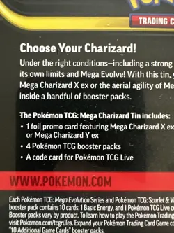 Pokemon TCG Mega Charizard Y EX Tin SEALED - Image 4