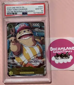 2025 One Piece Tony Tony Chopper ONLINE Regionals PSA 10 Extremely Rare - Image 1