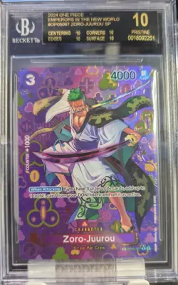 Zoro-Juurou SP Alt Art BGS 10 BLACK LABEL | OP05-067 - Emperors In The New World - Image 1