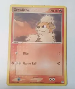 Pokemon Tcg Growlithe FireRed & LeafGreen 64/112 Common Regular LP-MP - Image 1
