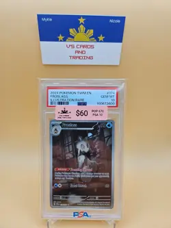 2024 Pokemon Twilight Masquerade EN Froslass IR #174 PSA 10 - Image 1
