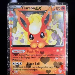 Flareon EX RC6-32 Generations: Radiant Collection Holo Pokemon Card - Image 4