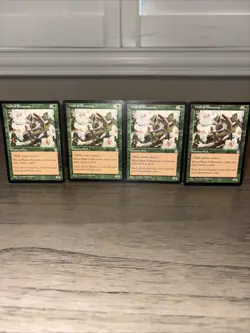 MTG 4x Wall of Blossoms Stronghold Set Uncommon Magic The Gathering LP/MP - Image 1