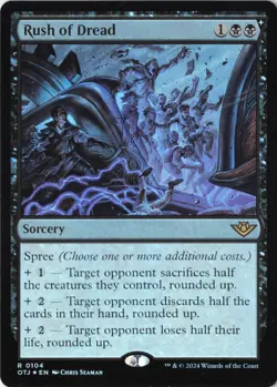 Rush of Dread Outlaws of Thunder Junction Foil NM 104 - Image 1