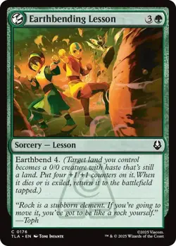 Earthbending Lesson | 176 | MTG | Avatar | Foil | 50% Off 2nd Item - Image 1