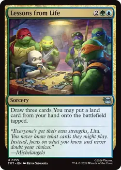Lessons from Life | 155 | MTG | Teenage Mutant Ninja Turtles | Foil | BOGO 50% - Image 1