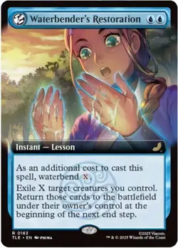 Waterbender's Restoration (Ext Art)| 183 | MTG | Avatar | Normal |50% Off 2nd - Image 1