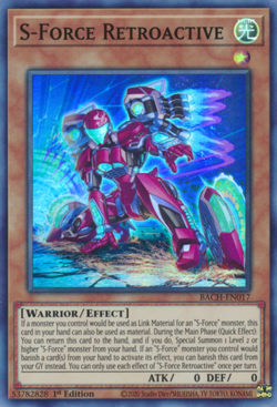 S-Force Retroactive - BACH-EN017 - Super Rare - 1st Edition Near Mint Yugioh! Ca - Image 1