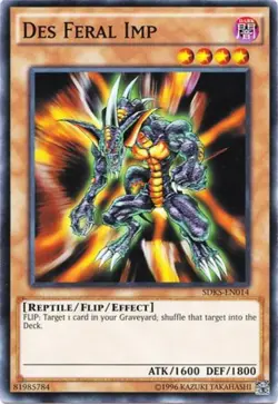 Des Feral Imp - SDKS-EN014 - Common - Unlimited Edition Near Mint Yugioh! Card - Image 1