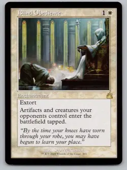 Blind Obedience (Retro Frame) 303 Ravnica Remastered MTG NM - Image 1